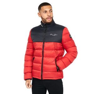 Born Rich Mens Lyden Oversized Puffer Jacket / Tango Red